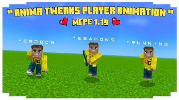 Anima Tweaks Player Animation For Mcpe 1.19 | New Player Animation For Minecraft Pe | Devay Gaming