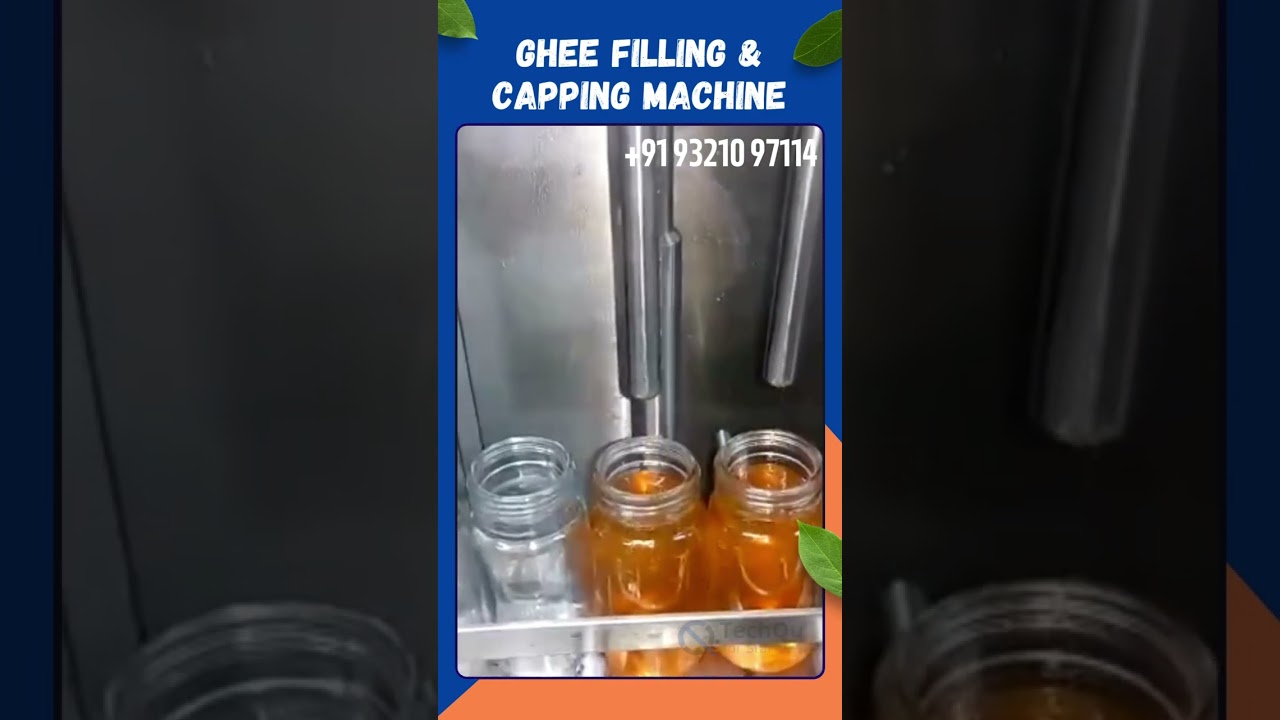Ghee filling and Capping machine 