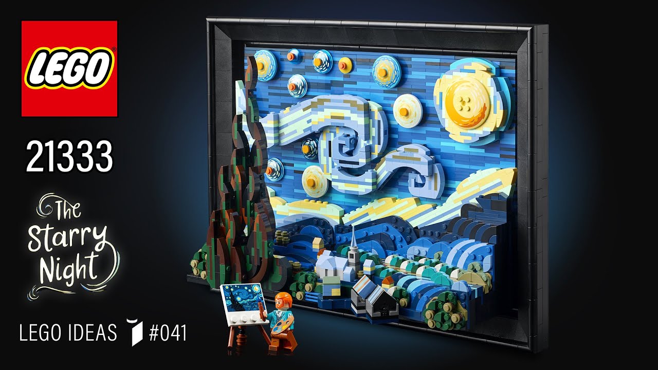 LEGO MOC Vincent Van Gogh - The Starry Night by BrickMeisterZ