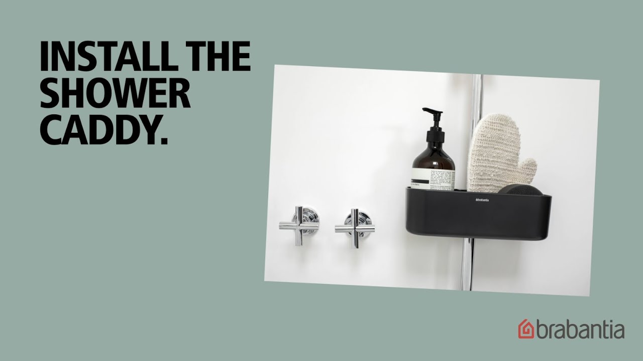 HOW TO Install the Shower Caddy ReNew Brabantia YouTube