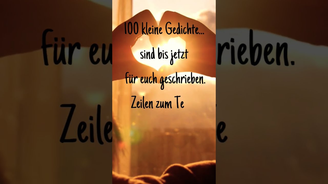 100 Kleine Gedichte Danke Poetryshort
