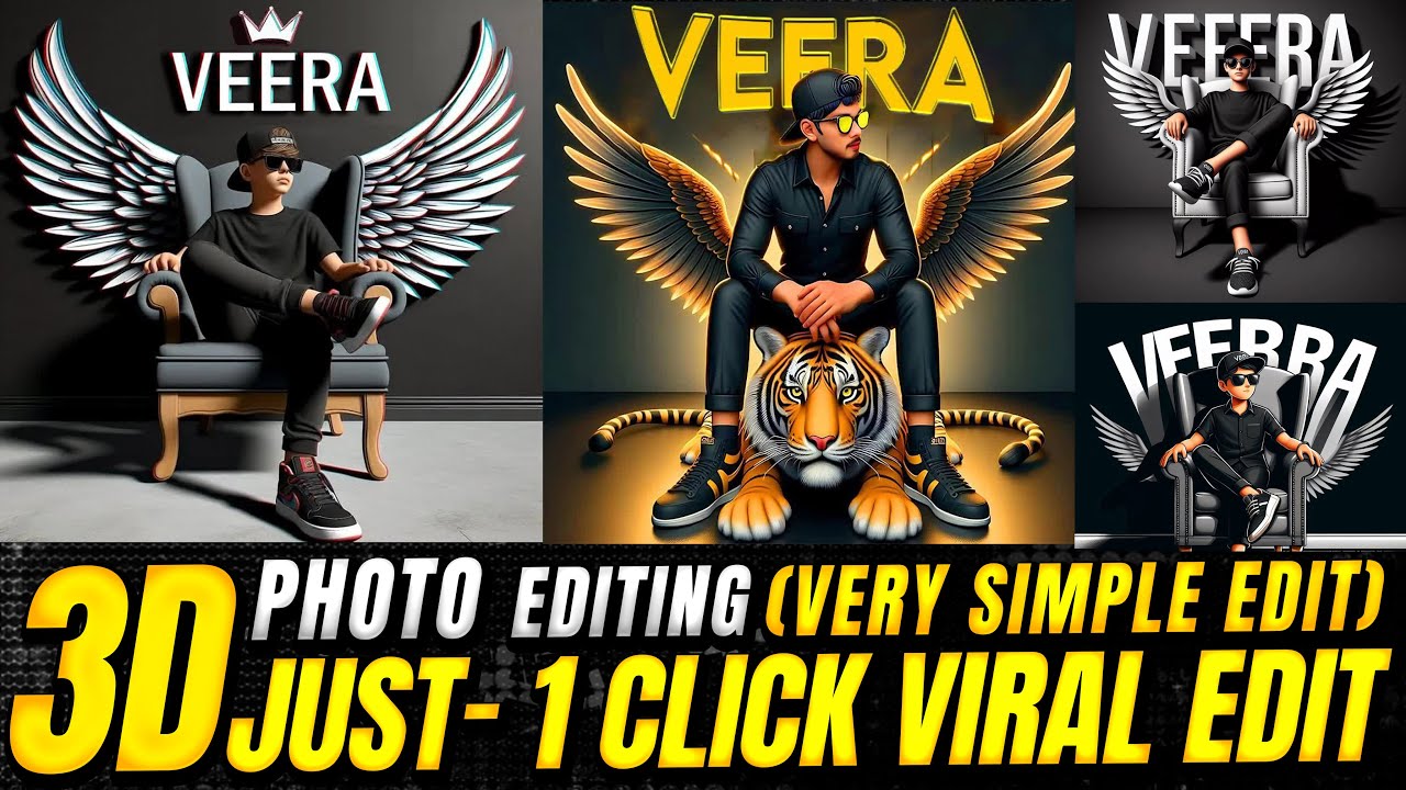 Viral 3d Name Wing Chair Photo Editing 2024 | How To Create 3D Ai Wings Name Images | Tamilvratech