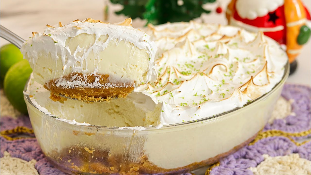 Torta Mousse de Limão Trufada na Travessa SEM Gelatina e SEM Forno.
