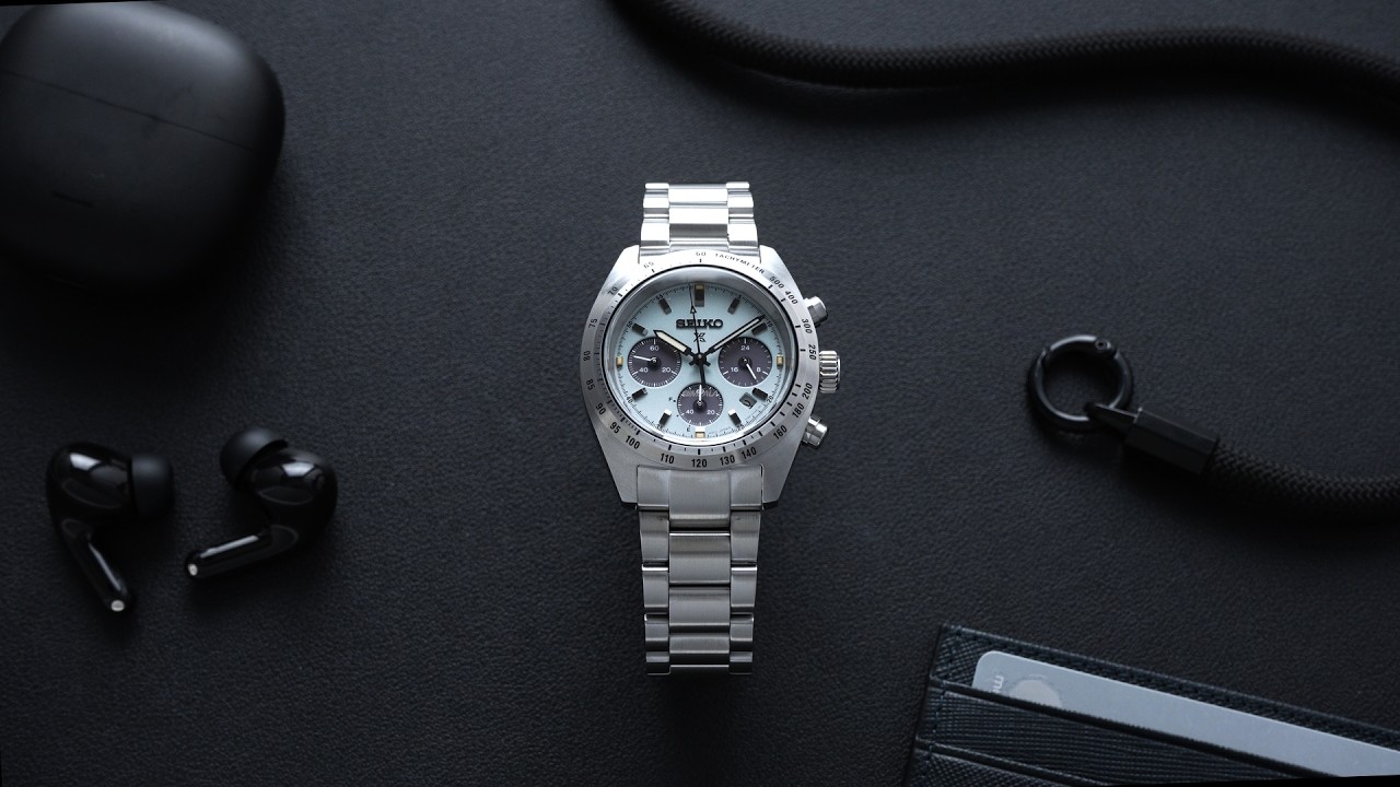 ソラショウ様 ① Relógio Seiko Prospex Speedtimer Solar SSC965 Cronógrafo Safira