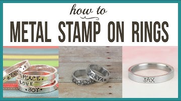 Metal Stamping on Rings - Beaducation.com