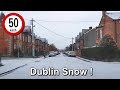 Driving Through Dublin on a Snowy January Morning