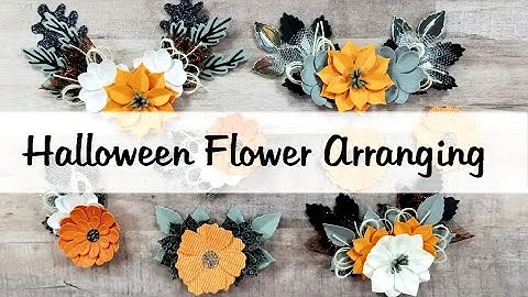Halloween Flower Arranging Prep for 13 Days of Halloween  for 2022 Polly