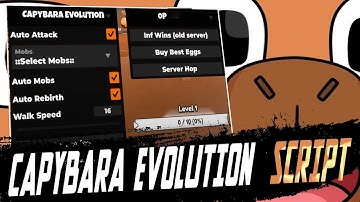 Capybara Evolution script – Auto Wins, Auto Attack, Auto Hatch