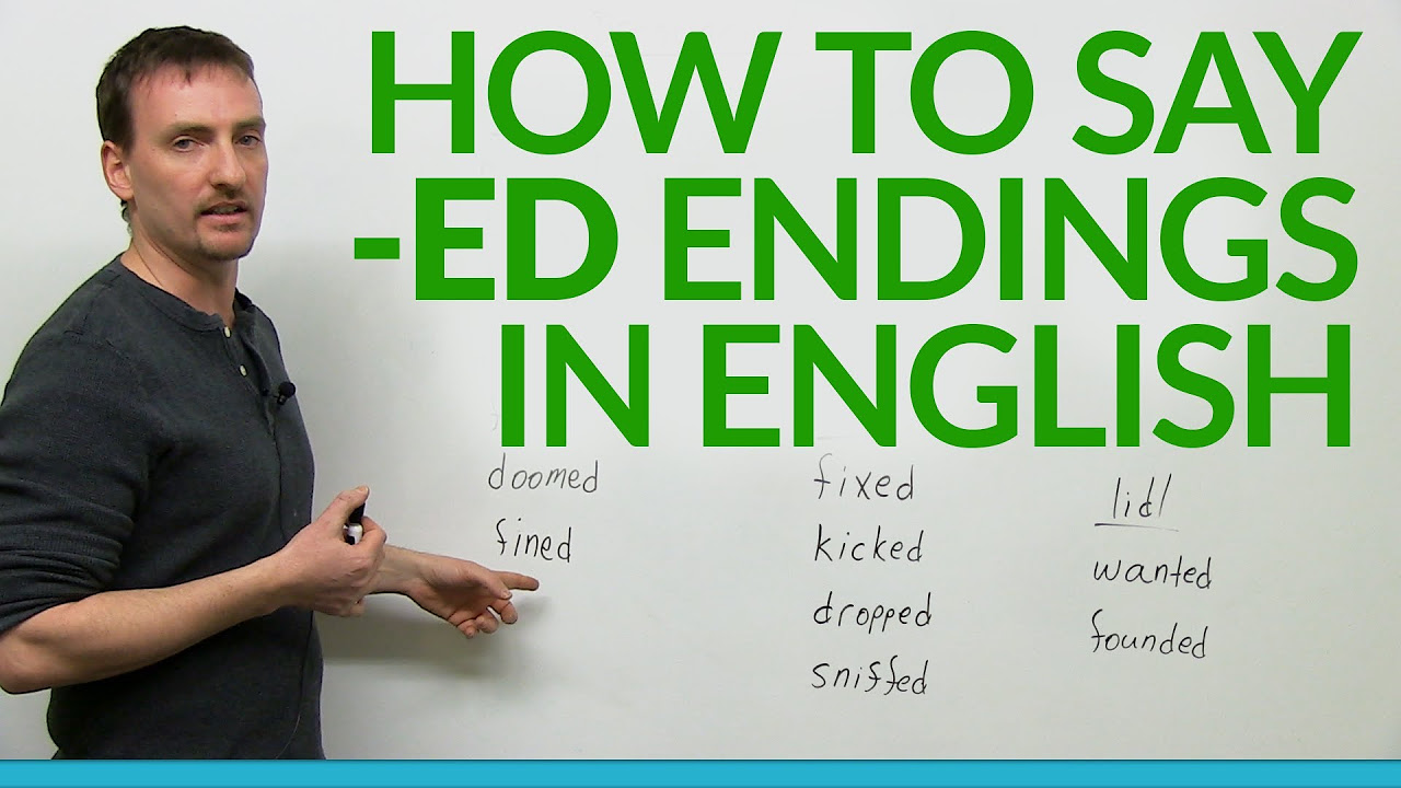 How to say  ed endings in English