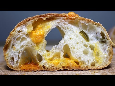 Jalapeno and Cheddar Cheese Ciabatta Bread Recipe