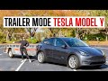 How to Tow a Trailer With a Tesla Model Y - We tried Trailer Mode on a 2021 Tesla Model Y