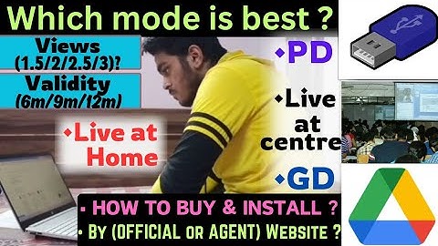 Pendrive or GD or live? Views? Validity? Install? Buy? | Online Class all doubts solved🔥