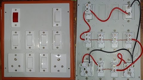 7 switch 2 socket 1 indicator connection॥ how to give connection of electric board। Board wiring