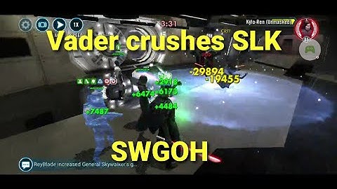 Vader Vs. SLKR - SWGOH - Counters
