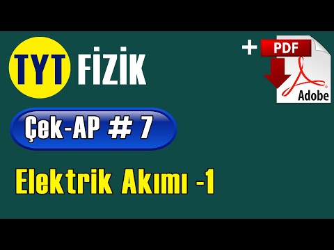 Elektrik Akımı -1 +PDF | TYT Fizik Çek-AP 7 #çekap #tytfizik