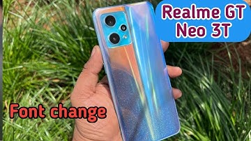 How To Change Font Style In Realme GT Neo 3T, Realme GT Neo 3T,Font Change Setting