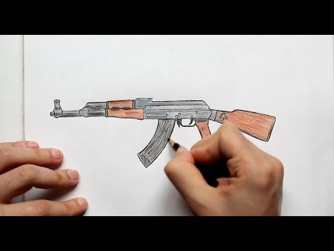 Video: Kalashnikov Avtomatini Qanday Chizish Kerak