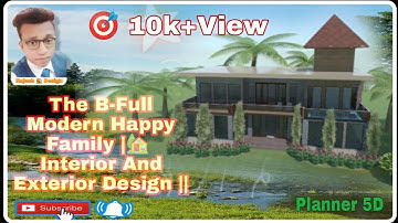 MODERN GLASS HOUSE WITH Swimming Pool, How To make FYLL Detailed Video made by #planner5d #modern