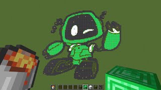 How To Draw Boogie Bot in Minecraft ? | Pixel Art