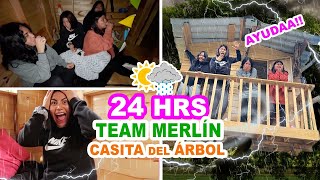 ☀ VIVIMOS EN MI CASITA del ÁRBOL por 24HRS ¡LLEVAMOS SOLO 5 COSAS PARA SOBREVIVIR en HURACÁN