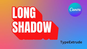 Long Shadow Text Effect - Canva Tutorial