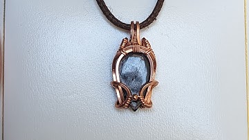 Wire Wrapped Teardrop Cabochon Pendant Tutorial