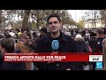 Paris artists march for &#39;peace and unity&#39; amid tensions over Israel-Hamas war • FRANCE 24 English