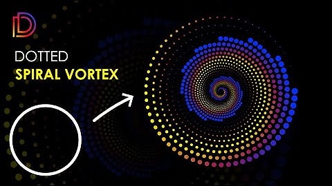 Adobe Illustrator :- How to Create Dotted Spiral Vortex - Using Distort & Transform Effect