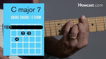 How to Play a C Major 7 Barre Chord | Guitar Lessons