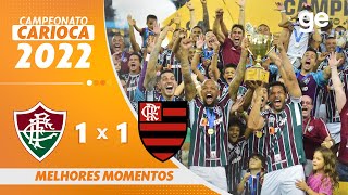 FLUMINENSE 1 X 1 FLAMENGO | MELHORES MOMENTOS | FINAL CARIOCA 2022 | ge.globo screenshot 2