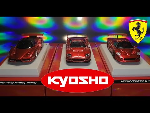 Kyosho 1/64 Ferrari 3 pack Ferrari 50th Anniversary F40 GTE