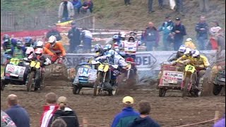 MX Sidecar racing. World championship Switzerland GP of 2001 Tagerig 2-nd race