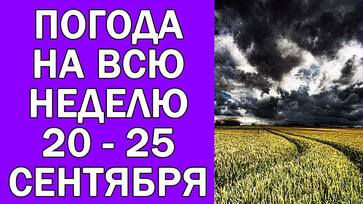 ПОГОДА НА НЕДЕЛЮ УКРАИНА