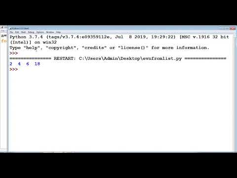 Python Program to Find Even number from a list - Softwoodcoder