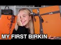 UNBOXING MY FIRST HERMES BIRKIN !!! 🍊 | MY ULTIMATE UNICORN & HOLY GRAIL BAG * I can't believe it*