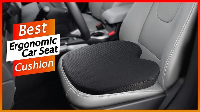 kingphenix Car Seat Cushion with 1.2inch Comfort Memory Foam, Seat Cushion  for Car and Office Chair (Black)