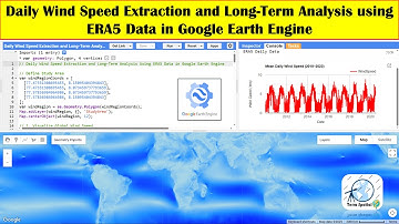 Daily Wind Speed Extraction and Long Term Analysis Using ERA5 Data in Google Earth Engine