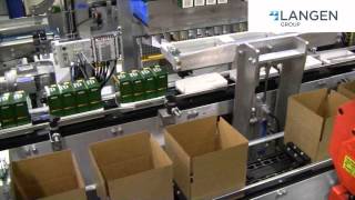 Mpac Langen's LRC500 Top Load Case Packer Robotically loads Cartons into Cases