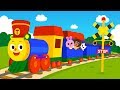 Chug Chug Toot Toot Train Song ♪ | Nursery Rhymes Compilation 20m | Car songs★TidiKids