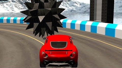 DEADLY RACE #1 Speed Red Car Bumps Challenge 3d Gameplay Android IOS - Harmergame