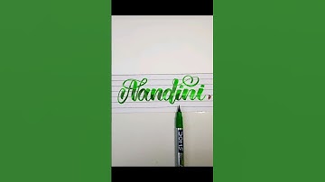 "Nandini" Name Calligraphy ❤️ #shorts #trending #lettering #art #calligraphy