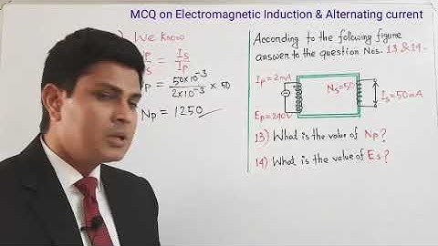 MCQ on Electromagnetic Induction and Alternating current