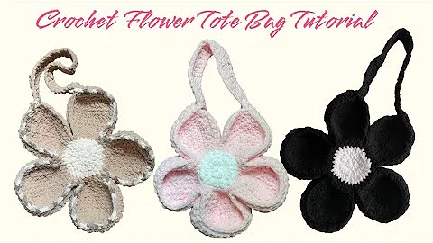 CROCHET FLOWER TOTE BAG TUTORIAL
