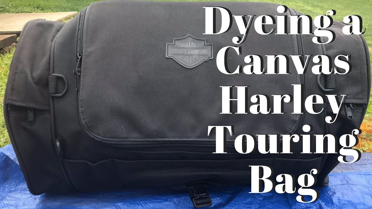 Dyeing A Harley Canvas Touring Bag