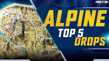Top 5 Drops at Alpine | Free Fire Book