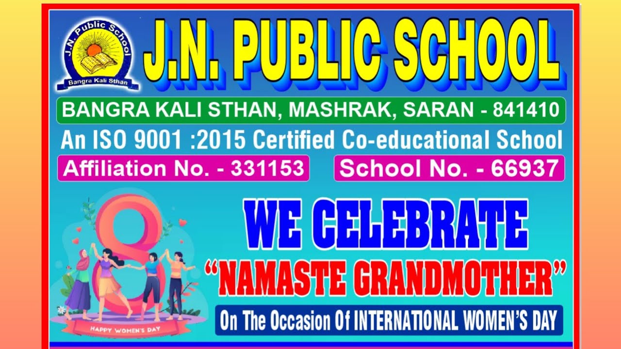 JNPS।अंतर्राष्ट्रीय महिला दिवस के अवसर पर आयोजित नमस्ते ग्रैंड मदर कार्यक्रम की कुछ झलकियां। #JNPS