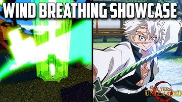 New Codes! Wind Breathing Showcase in Slayers Unleashed ( Roblox )