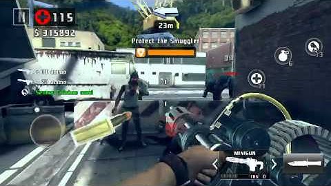 Dead Trigger 2 400k cash run helping the smuggler!