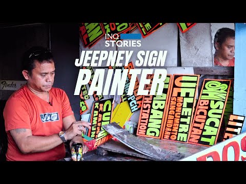 The art of jeepney sign painting | INQStories