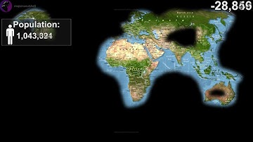 Human Expansion Timeline Map in 1 minute